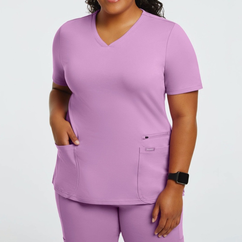 Jaannu Mauve Scrub Set